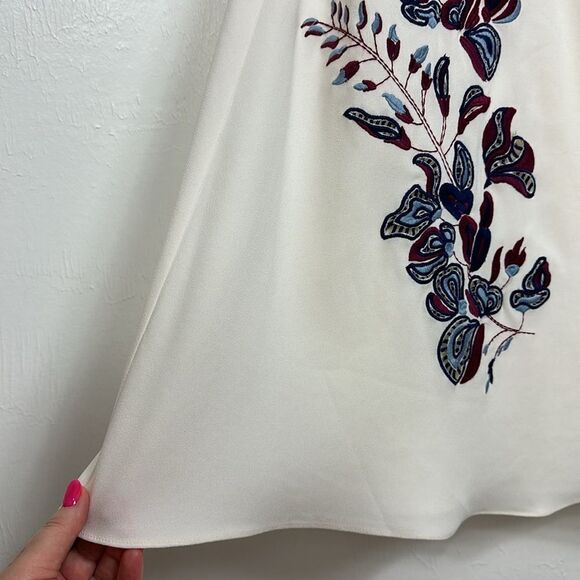 Tanya Taylor Wisteria Floral Embroidered Lottie Midi Dress Size 6 - Picture 5 of 11